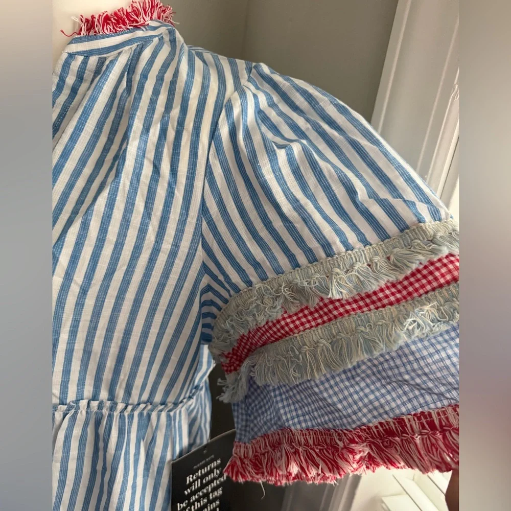 NWT TUCKERNUCK  Savannah Stripe Crawford Dress Size M - Picture 7 of 11